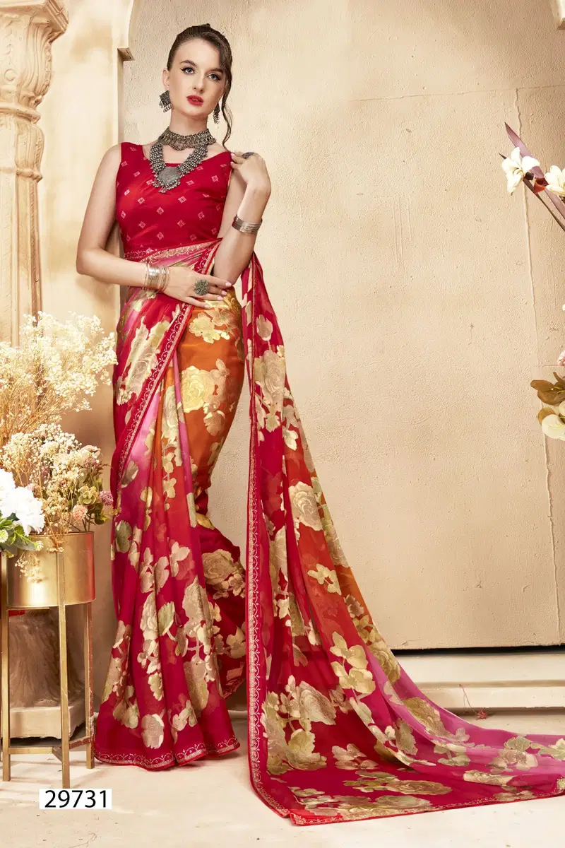Manika Vol 3 By Vallabhi Swarovski Work Brasso Sarees Wholesale Price In Surat
